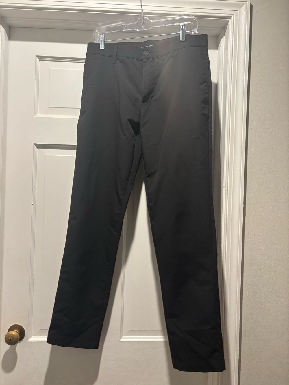 Banana Republic Men's Black Straight-Leg Pants